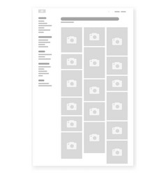 Portfolio Gallery Wireframe Webpage Prototype