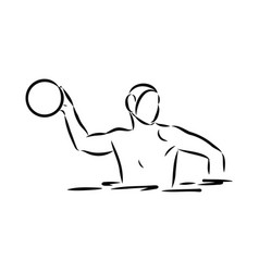 Stylized Sketch Of Water Polo