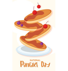 Pancake Day Poster Traditional Food