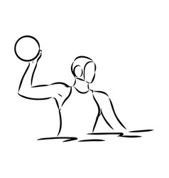 Stylized Sketch Of Water Polo