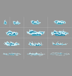 Sprite Water Splash Animation Shock Waves