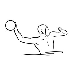 Stylized Sketch Of Water Polo