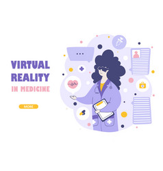 Virtual Reality Medical Services Landing Page