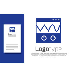 Blue Oscilloscope Measurement Signal Wave Icon