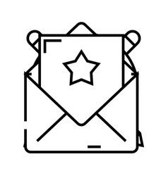 Good News Line Icon Concept Sign Outline