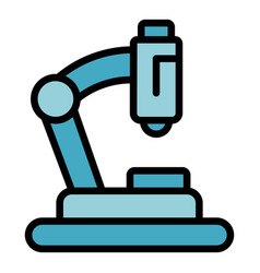 Microscope Safety Icon Flat