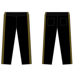 Sports Jersey Pants Template Black And Gold