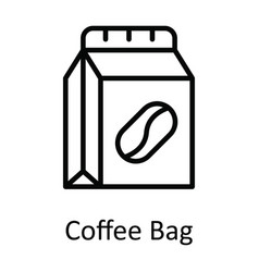 Coffee Bag Outline Icon Design