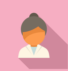 Lab Scientist Icon Flat Medical Research