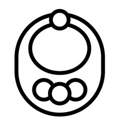 Baby Food Cloth Icon Outline Online Learn