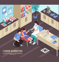 Diabetes Hospital Isometric Composition