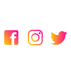 Instagram Twitter Facebook Logo