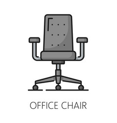 Office Chair Furniture Icon Home Interior Item