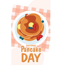 Pancake Day Poster Traditional Food