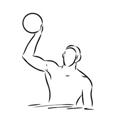 Stylized Sketch Of Water Polo