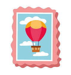 Post Stamp With Balloon