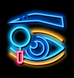 Eyelid Research Neon Glow Icon