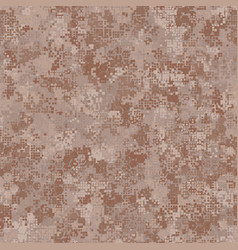 Hexagonal Desert Camouflage Seamless Pattern