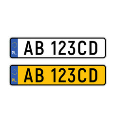 Poland Plate License Registration Car Number