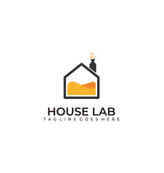 Idea science lab logo icon design Royalty Free Vector Image