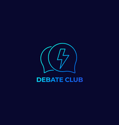 Debate Club Logo Linear