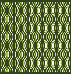 Vertical Wavy Lines Intertwined On A Dark Green