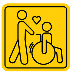 Volunteer Helping A Person Who Uses Wheelchair