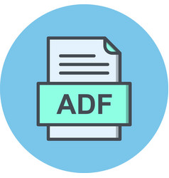 Adf File Document Icon