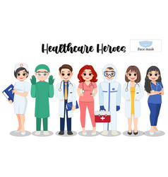 Health Care Heroes Of Doctors And Nurses