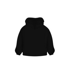 Black Sweatshirt Back View Mockup Template