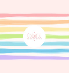 Rainbow Pastel Colors Stripe Background