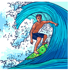 Surfer Man Background