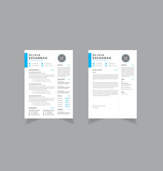 Clean Resume Cv Cover Letter Layout