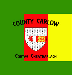 Flag County Carlow Ireland