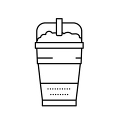 Latte Macchiato Coffee Line Icon