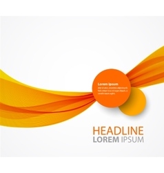 Abstract orange wave background Royalty Free Vector Image