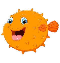 Cartoon blowfish Royalty Free Vector Image - VectorStock