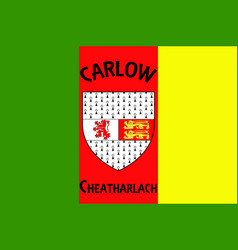 Flag County Carlow Ireland