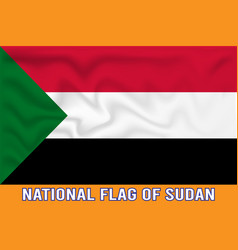 National Flag Of Sudan 3d Effect