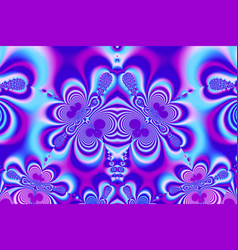 Blue Purple Abstract Line Drawing Digital Graphic