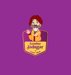 Samsher Jadugar Magic Show Mascot Logo