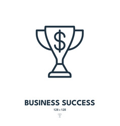 Business Success Icon Profitability Triumph