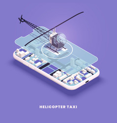 Helicopter Taxi Isometric