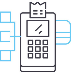 Payment Gateway Line Icon Outline Symbol