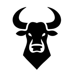 Bull Head Silhouette - Clip Art