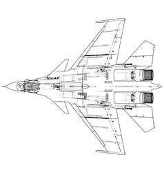 Fighter Jet Wireframe Concept Created