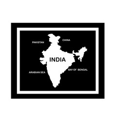 India Country Map Icon