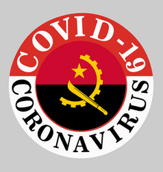 Coronavirus Covid19 19 Angola Pandemic Concept