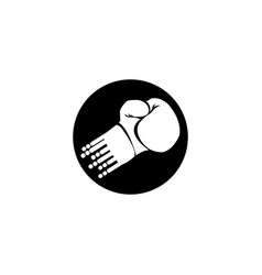 Simple Boxing Gloves Icon Logo