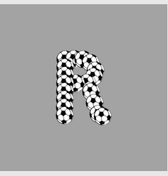 Soccer Ball Letter R